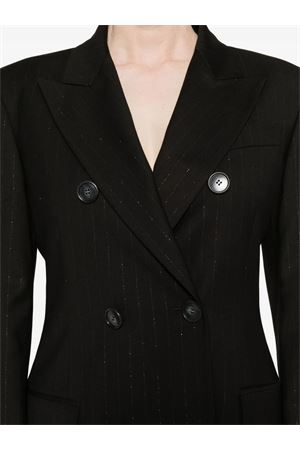 Blazer gessato nero THE ANDAMANE | TM163031BTNP244BLACK